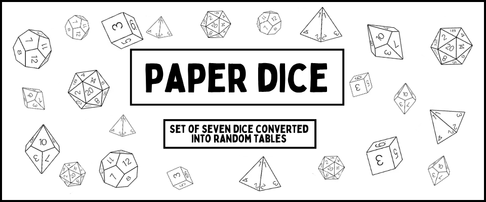 Paper dice