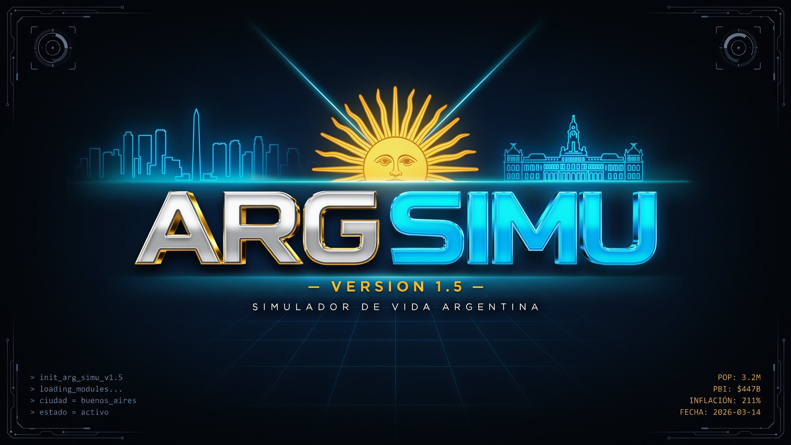 Arg Simu 1.5 — Simulador de Vida Argentina (BETA)