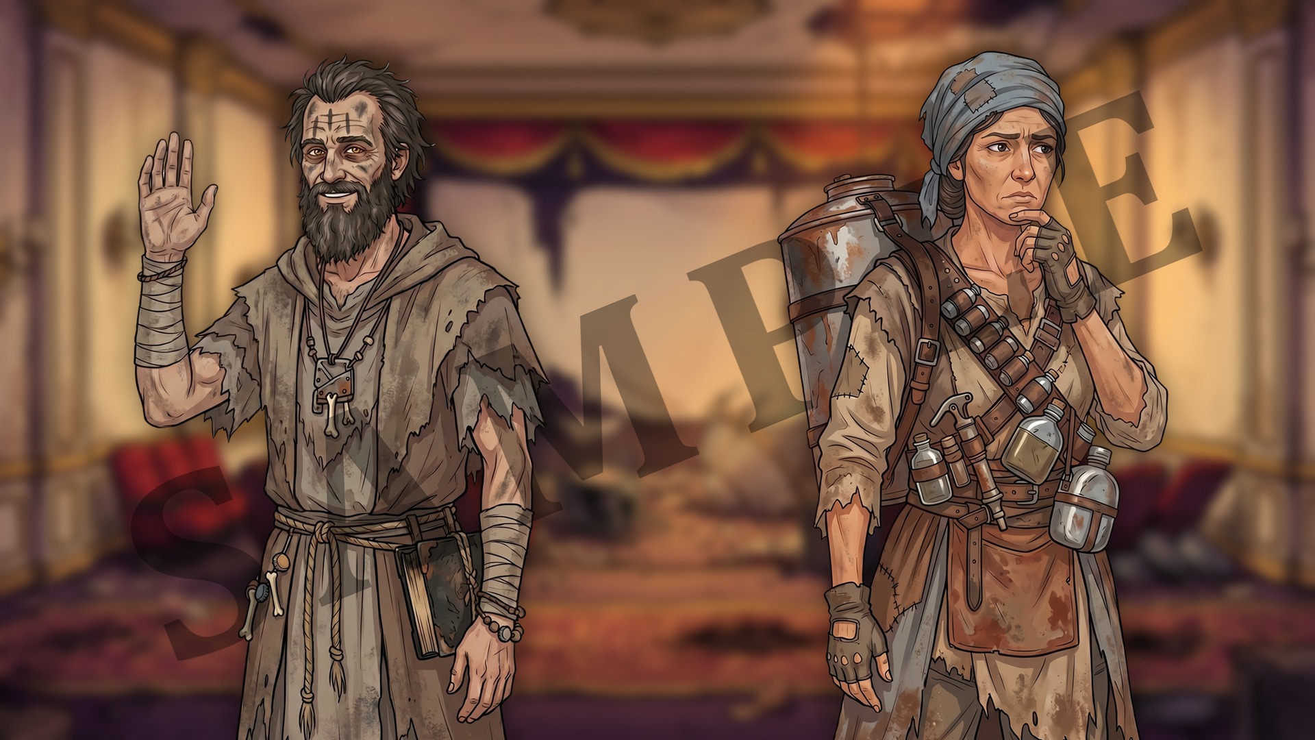 Post Apocalyptic Names 30 Post-Apocalyptic Characters with 6 Expression Each - Visual Novel ...