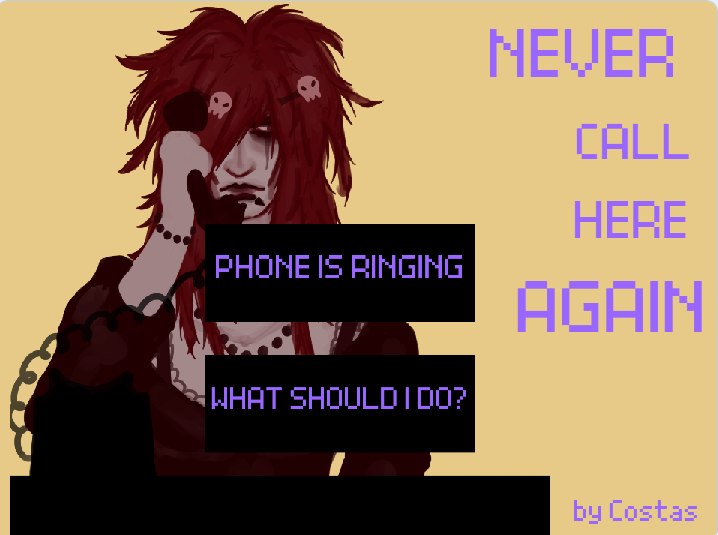 Cover image for Never call here again!
