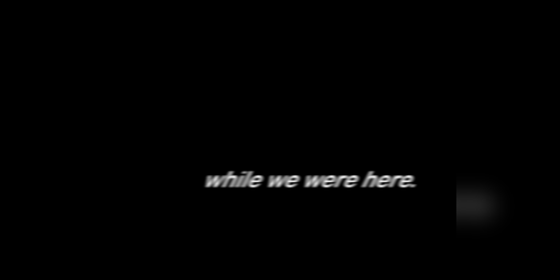 Cover image for while we were here.