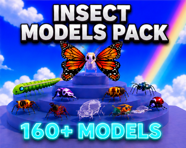 Insect Projects Model Insect Models Pack | Fully Rigged by Uqel