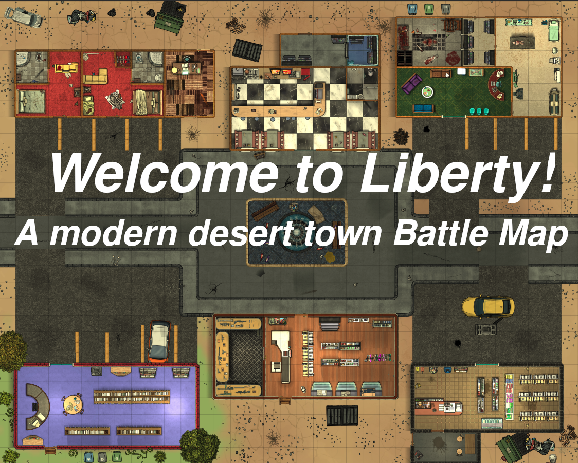 Town of Liberty DnD Battle Map by grendel84