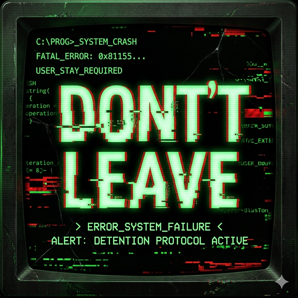 DON'T LEAVE... cover