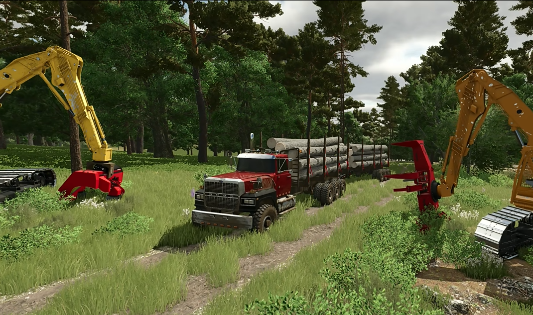 Cover image for FORD LTL9000 LOG TRUCK W/ PUP (updated 7/3)