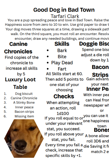 Good Dog in Bad Town