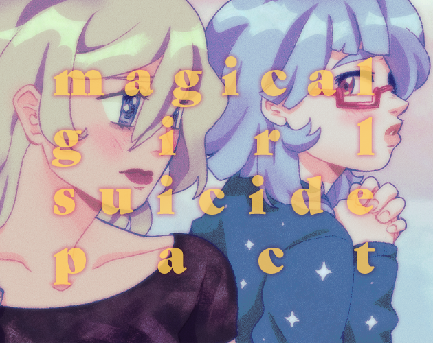 Cover art for magical girl suicide pact by imcoffeecats — adult visual novel