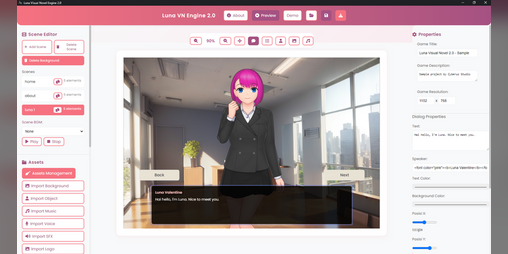 Cover image for Luna Visual Novel Engine 2
