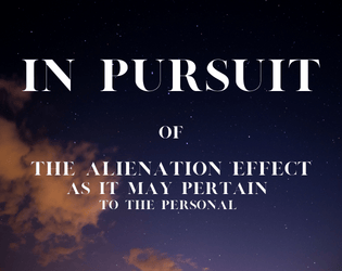 IN PURSUIT   - a poem in motion; its own kind of "game" 