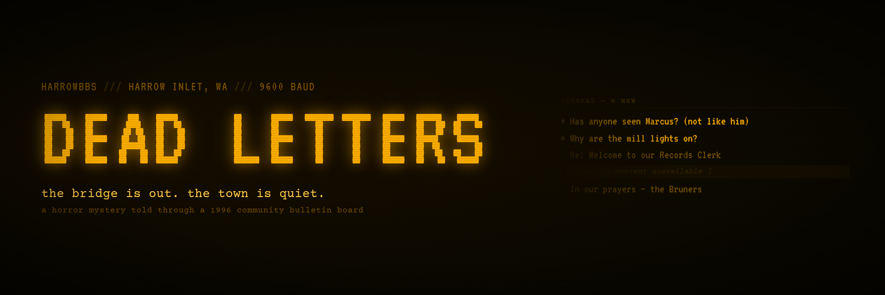 Dead Letters - Harrow Inlet