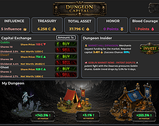 Dungeon Capital game screenshot