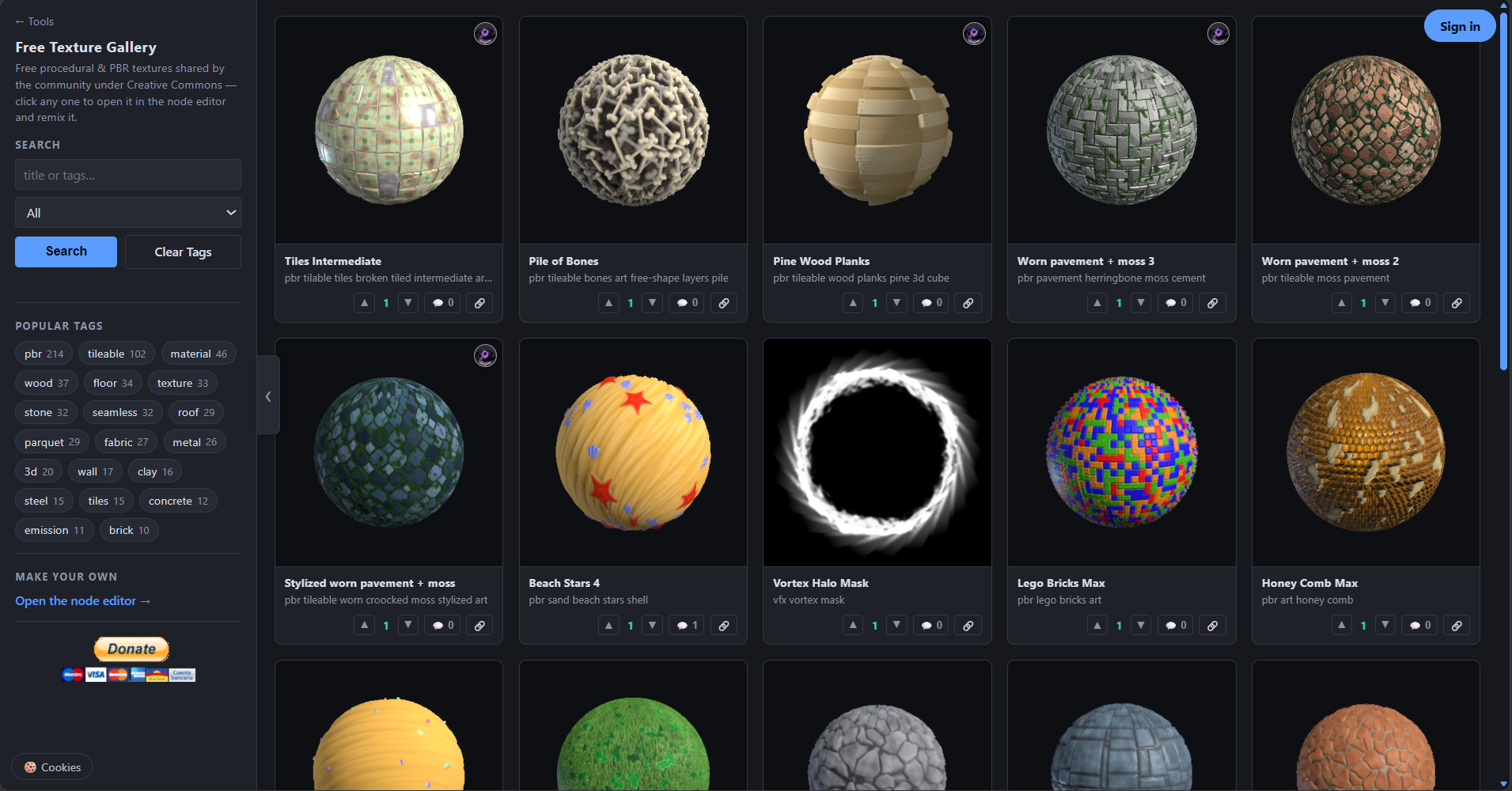 Procedural Texture Node Editor