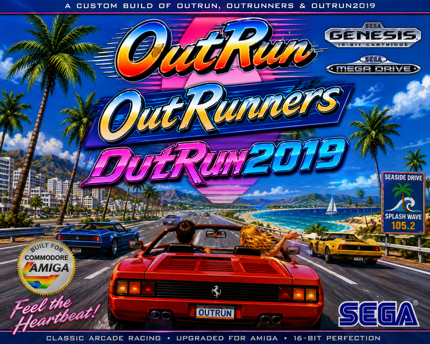 Cover image for Megadrive Outrun Trilogy - Amiga A1200