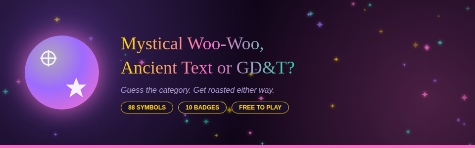 Mystic Woo-Woo, Ancient Text or GD&T