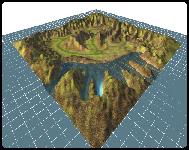 3D Terrain Game Asset for Godot,Unity,Unreal,Coppercube Download.