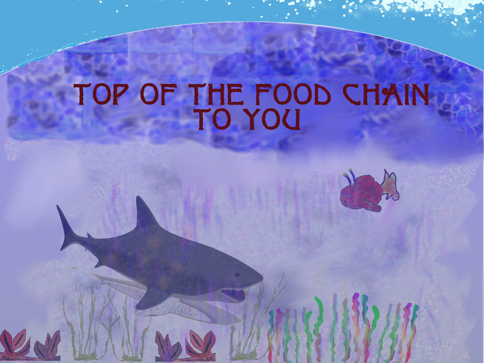 Top of the food chain to you