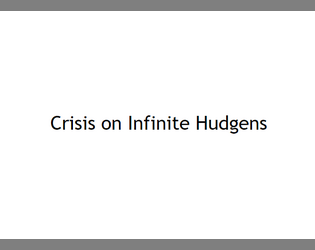 Crisis On Infinite Hudgens