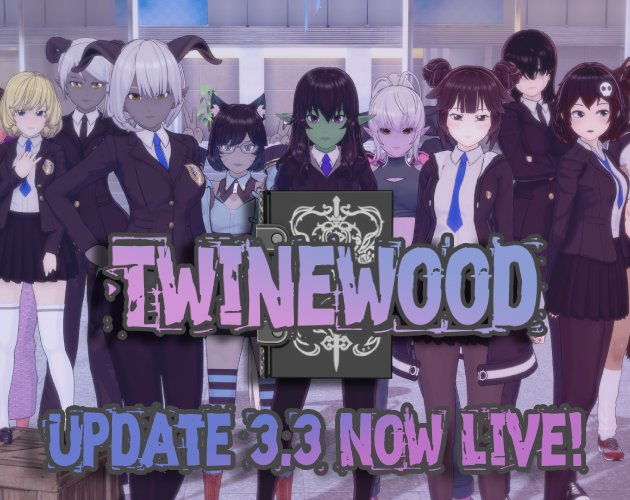 Cover art for Twinewood by Professional Degenerate — adult visual novel