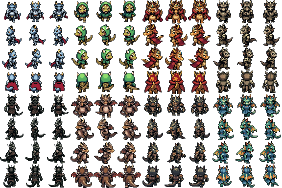Dragonkin NPC Collection – RPG Maker MZ by SplitWing77