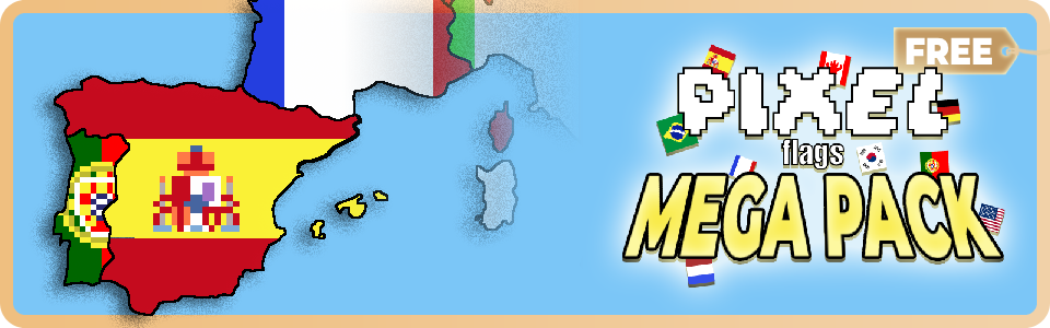 Pixel Flags Mega Pack