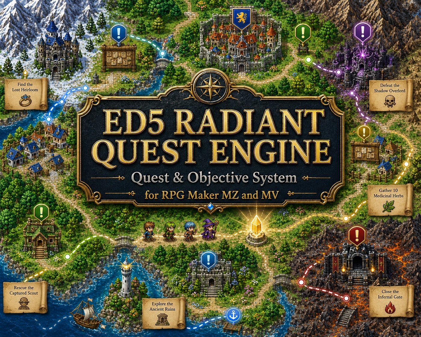 ED5 RADIANT QUEST ENGINE RPG Maker MV/MZ by ChigooX