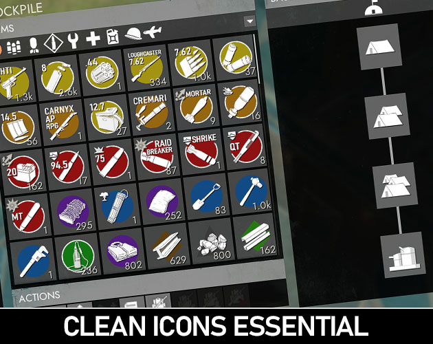 Cover image for Clean Icons Essential - Foxhole Mod