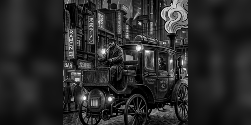 Cover image for THE CLOCKWORK TAXI