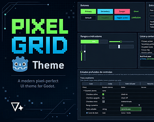 Pixel Grid Godot Theme cover