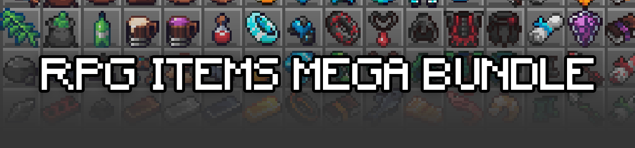 Pixel Art Items Mega Bundle (16x16, 300+)