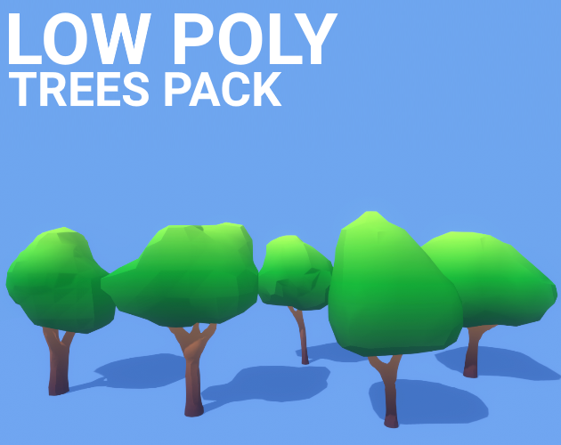 Low Poly trees by godgoldfear