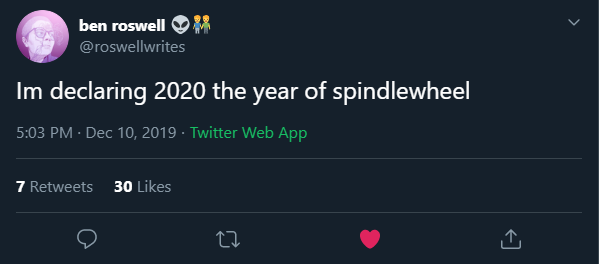 The Year of Spindlewheel