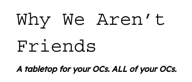 Cover image for Why We Aren't Friends