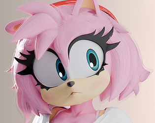 STH - Amy Rose (3D model) game screenshot