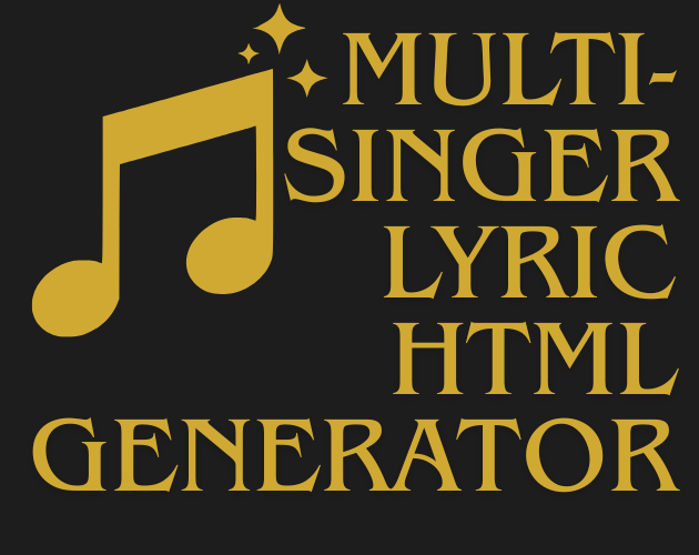 Multi-Singer Lyric HTML Generator