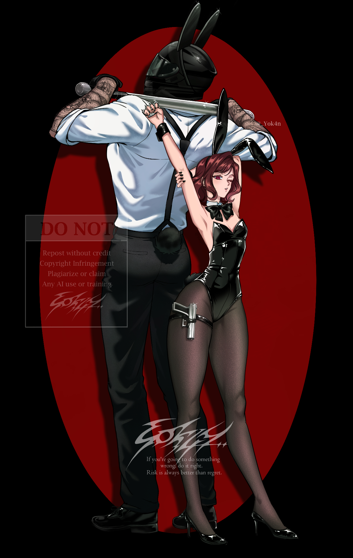 BAT AND BUNNY by Yok4n