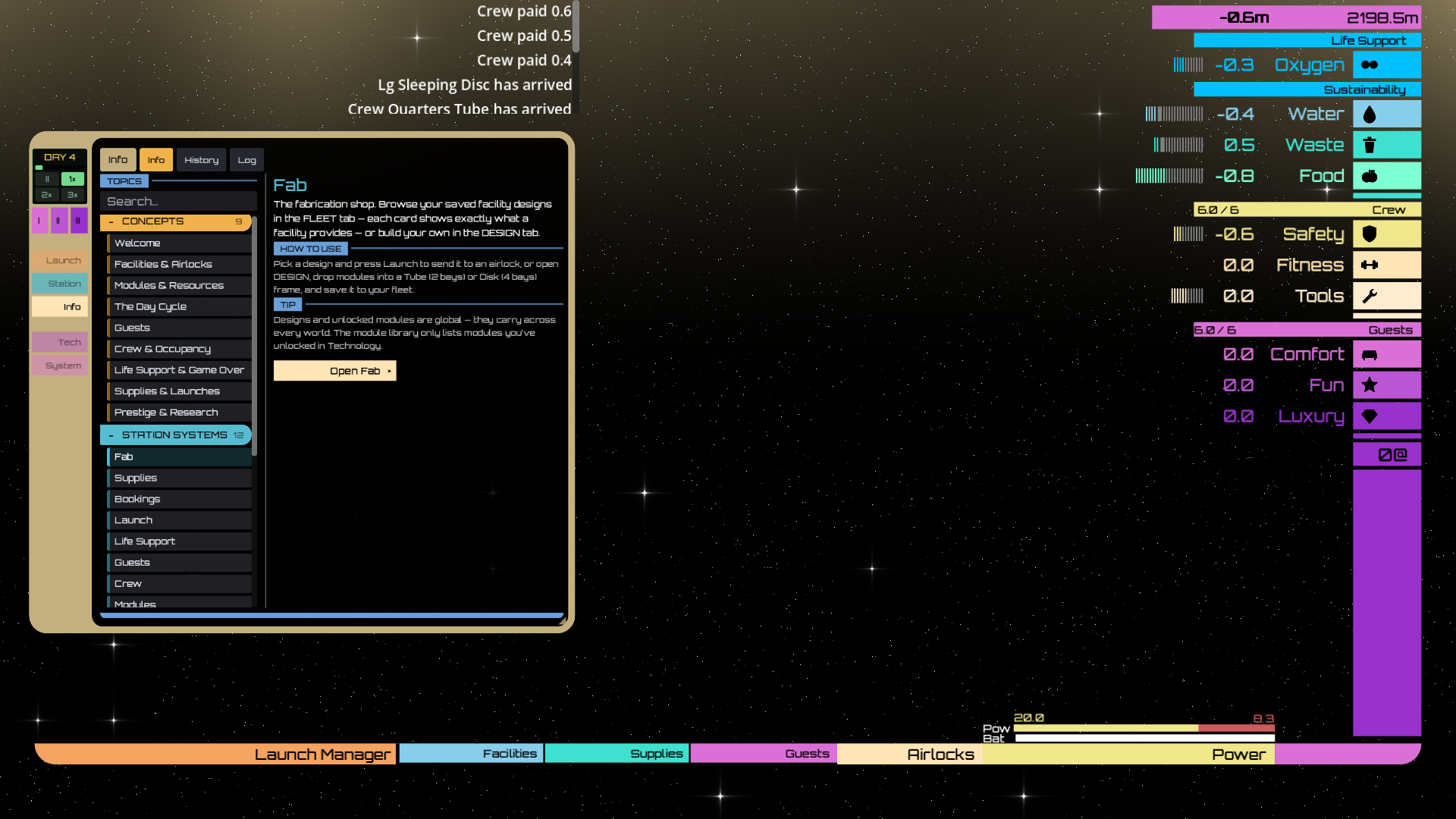 One datapad to run the entire station - Space Hotel Ltd by Hearth ...