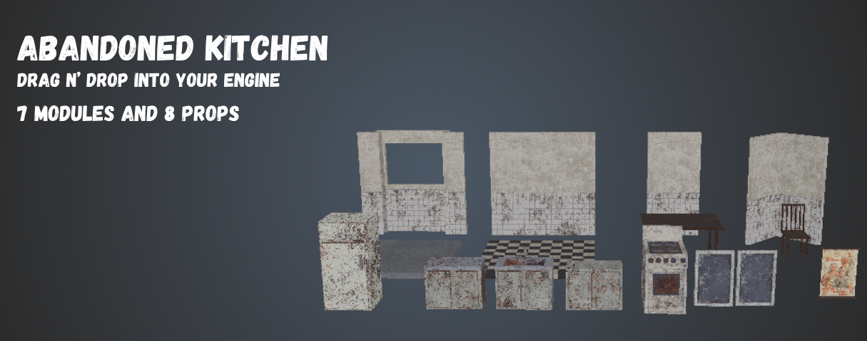 Abandoned Kitchen PSX Pack