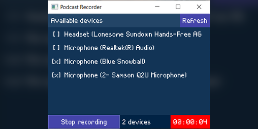 Cover image for Podcast Recorder