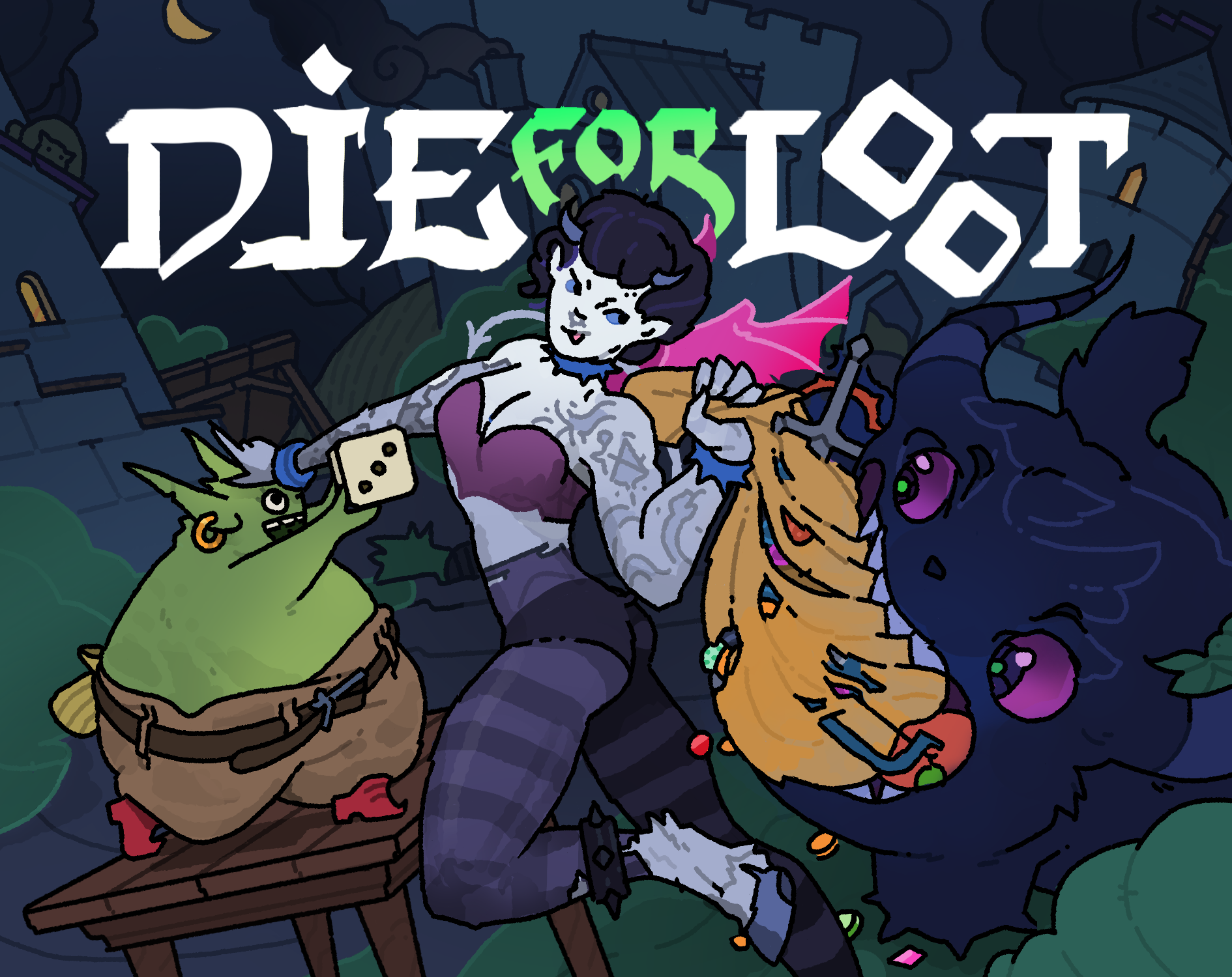 Made a small dice game logo