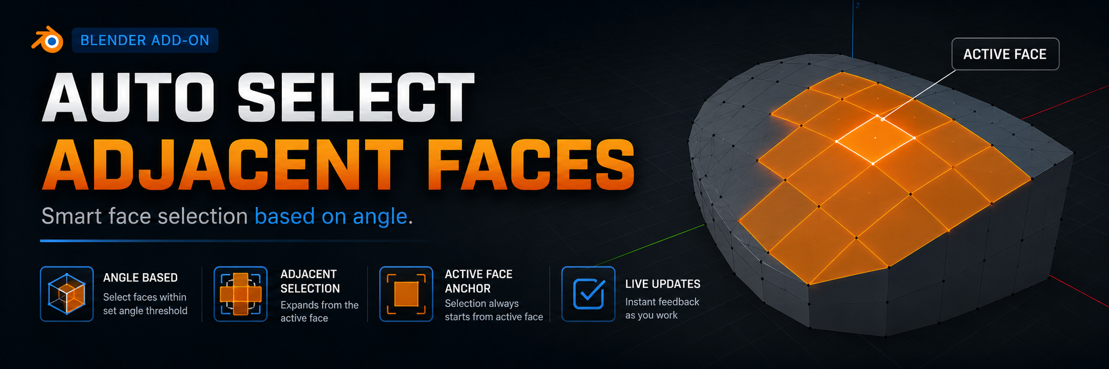 Auto Select Adjacent Faces