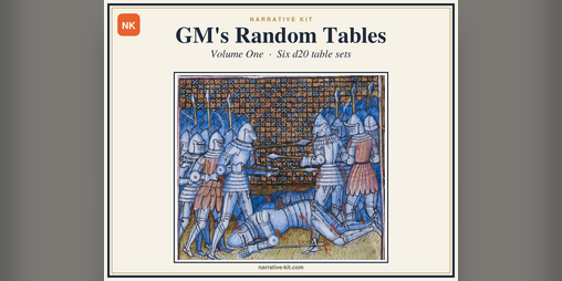 Cover image for GM's Random Tables Vol. 1