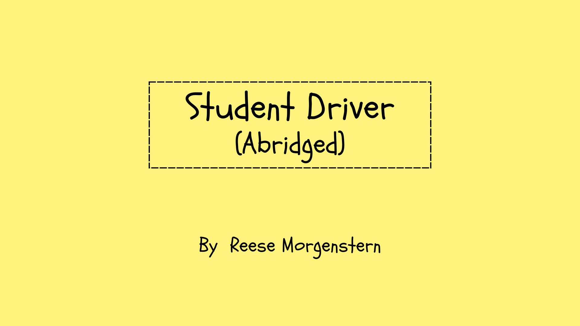 Cover image for Student Driver (Abridged)