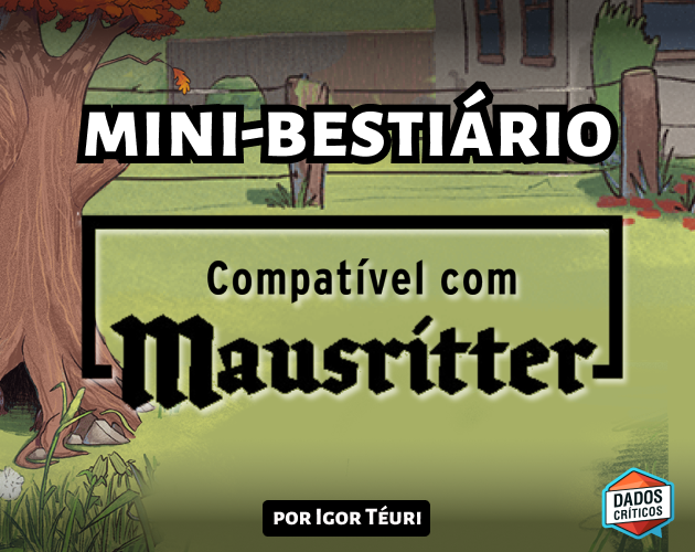 Cover image for Mini Bestiáro Mausritter - Criaturas Incomuns - RequeiJam Light- Dados Críticos