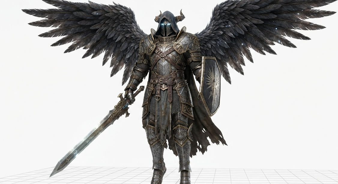 angel fantasy 3d model