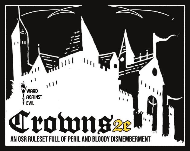 Cover image for Crowns 2nd Edition, OSR Fantasy
