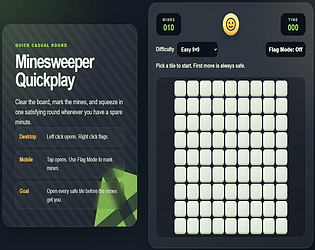 Minesweeper Quickplay