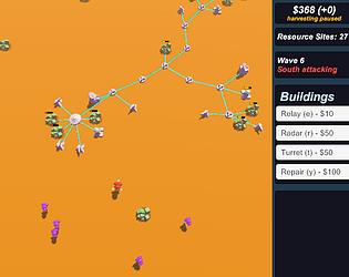 Base Defence (Spoke) game screenshot