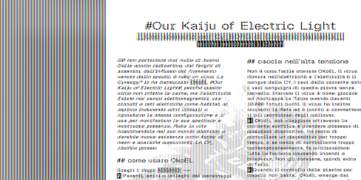 Cover image for Our Kaiju of Electric Light - Uno scenario cyberpunk