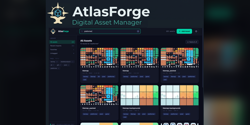 Cover image for AtlasForge - Organize Your Assets! Version 3.0 FREE