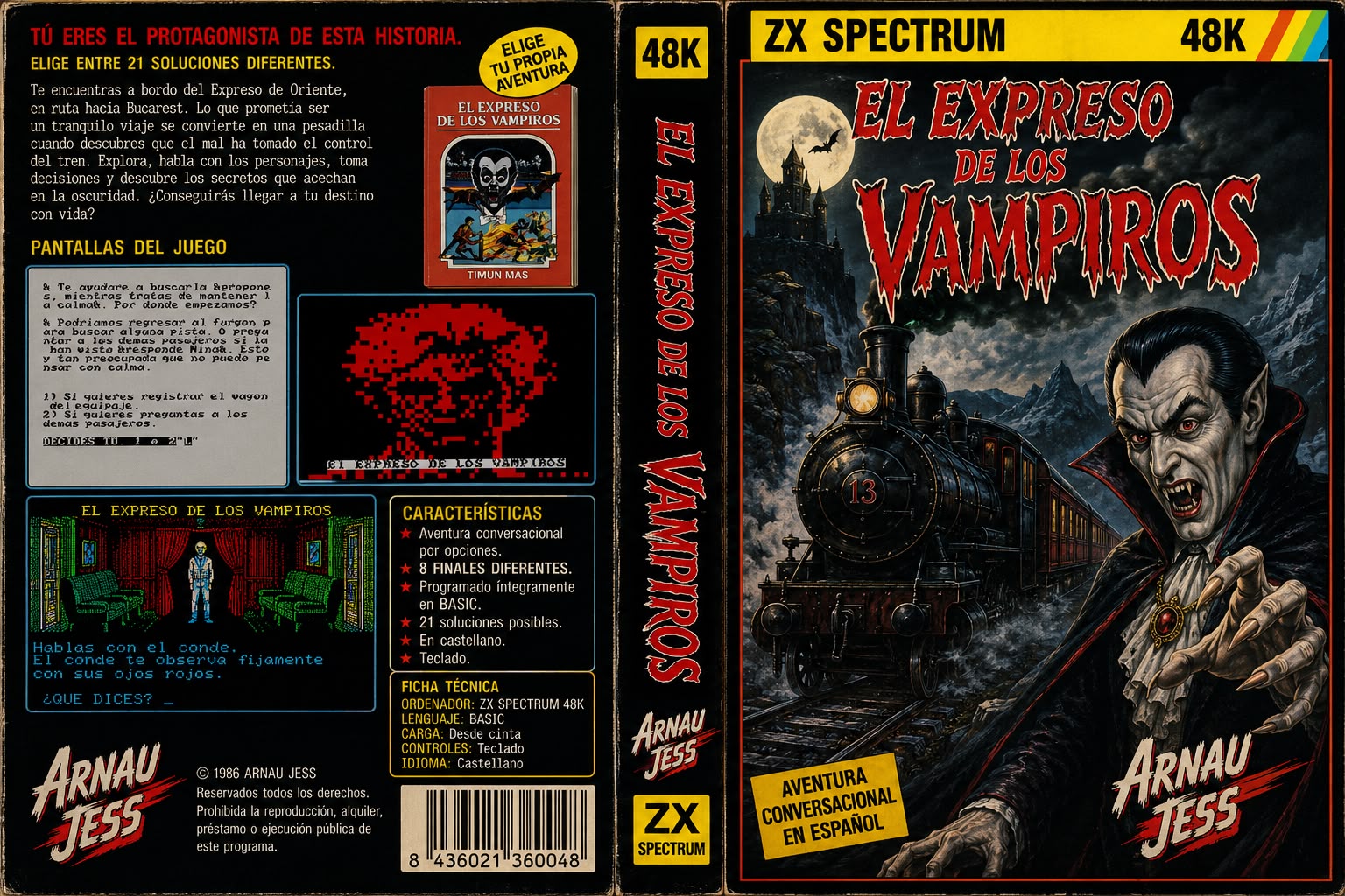 Cover image for El Expreso de los Vampiros -ZX Spectrum-